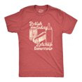 thumbnail image 1 of T-shirt pour Hommes Relish Today Ketchup Tomorrow, Condiments de Hot-Dog Amusants, T-Shirt Graphique (Rouge Chiné) - 3TG, 1 of 2