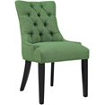 thumbnail image 1 of Modway Regent 20.5" Tufted Fabric and Solid Wood Dining Chair, Kelly Green, 1 of 4