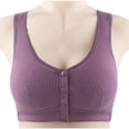 thumbnail image 2 of AherBiu Plus Size Bras for Women Wireless Front Closure Comfort Lingeries Full Coverage Push up Everyday Bras, 2 of 7