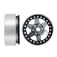 thumbnail image 4 of mmirethe 4pcs Wheel Rims Aluminum Alloy For SCX10 D90 TRX4 TF2 CC01 Capra 1/10 Crawler RC Car Accessories Replacement Parts RC Upgrade Part Titanium, 4 of 6