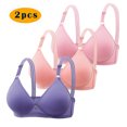 thumbnail image 2 of Yuyuzo 3PCS Push up Bras for Women Wireless Adjustable Strap Full Coverage Comfortable Everyday Bra, 2 of 3