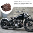 thumbnail image 1 of Baohd Universal Motorcycle Wallets Cards Money Large Capacity Saddle Storage Bag Portable Adjustable Side Pack Tool Bags Set 2 Brown 1 Pair, 1 of 7