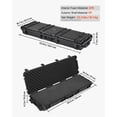 thumbnail image 3 of VEVOR Hard Rifle Case, Lockable Rifle Case with Detachable XPE Foam, 50 in Gun Storage with Wheels, IP67 Waterproof & Dustproof Pistol Storage Cases for Rifles, Shotguns, Airsoft Guns, Black, 3 of 9