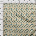 thumbnail image 3 of oneOone Polyester Spandex Light Beige Fabric Floral Retro Sewing Craft Projects Fabric Prints By Yard 56 Inch Wide, 3 of 5