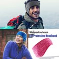 thumbnail image 4 of stanreset Bandeau de Course d'Hiver Coupe-Vent Cache-Oreilles Élastique Protecteur de Tête en Polaire Protection Auditive Style Simple pour Extérieur Fuchsia, 4 of 6
