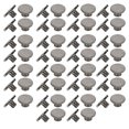 thumbnail image 4 of Herwey 30 Set Book Rivets Knurling Flat Brass Leather Binding Button Tack 9.5x4mm Nail + 4mm Screw,Tack Screw,Brass Rivets, 4 of 8