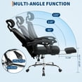 thumbnail image 4 of Royalbelle Ergonomic Office Chair - Home Desk Chair with Footrest,High-Back Mesh Computer Chair with Adjustable Lumbar Support Headrest,Swivel Rolling Task Chairs for Home,Office, 4 of 9