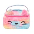 thumbnail image 1 of Claire's Trousse de Beauté Chaton Arc-en-Ciel Pelucheux, 1 of 2