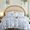 Chic Blue White, variant on JOLUSERE Duvet Cover King Size,3 Pieces Botanical Floral Leaf Soft Comforter Cover Set for Adults,Blue White