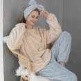 thumbnail image 2 of Ketyyh-chn99 Ensemble de Pyjama pour Femmes Dames Automne Hiver Ensemble de Pyjama Épais Pyjama Chaud Bleu,2TG, 2 of 5