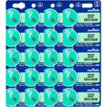 thumbnail image 1 of Murata 337 SR416SW Battery 1.55V Silver Oxide Watch Button Cell (20 Batteries), 1 of 5