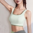 thumbnail image 2 of Virmaxy Womens High Impact Sports Bra Shock-Absorbing Gathering Collection and Complementary Breast Color Matching Edging No Wear Sports Bra Green-2 XL, 2 of 4