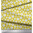 thumbnail image 2 of Soimoi Japan Crepe Satin Fabric Star & Cute Animals Kids Decor Fabric Printed Yard 42 Inch Wide, 2 of 3