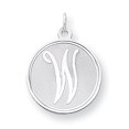 thumbnail image 1 of 925 Sterling Silver Dainty Letter W Initial Name Monogram Necklace Charm Pendant, 1 of 6