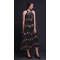 thumbnail image 3 of Bimba Robe Teinture sur Nœuds Décontractée Longue Dos Nu à Col Licou pour Femmes, Robe de Plage Imprimée - X-Grand, 3 of 6