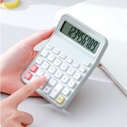 PEONAVET Plastics Calculator Basic Calculator Portable Silent Keyboard Suitable for School Office Home Simples Math Operations