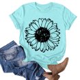 thumbnail image 1 of Meichang T-Shirt pour Femmes Joyeuse Saint-Valentin T-Shirts Graphiques Amusants Manches Courtes Col Rond Coupe Ample Tops de Vacances 2025 Soldes, 1 of 3