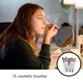thumbnail image 3 of 15pcs/set Eye Shadow Cosmetic Makeup Brushes Professional Brushes Set Lip Eyebrow Brush Kits, 3 of 5