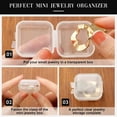 thumbnail image 3 of WIFKLSIIPG 50 Pack Small Clear Beads Storage Containers Box Lid for Storage of Small Items Crafts Jewelry Hardware 1.37*1.37 In(White), 3 of 8