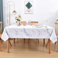 thumbnail image 2 of Fall Sunflower Vinyl Tablecloth Rectangle Plastic PVC Oilcloth Tablecloths Wipeable Table Cloth Cover for Foot Folding Tables Kitchen Dining Room Table Crafting x, 2 of 9