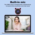 thumbnail image 2 of USB Webcam Online Chatting Desktop PC Web Camera 1080P Driver Free Laptop Camera for Live Streaming, Pink, 2 of 9