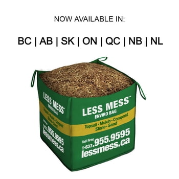 Less Mess Enviro Bag, 1 Cubic Yard Garden and Landscape Bulk Bag Delivered, Natural Cedar Mulch