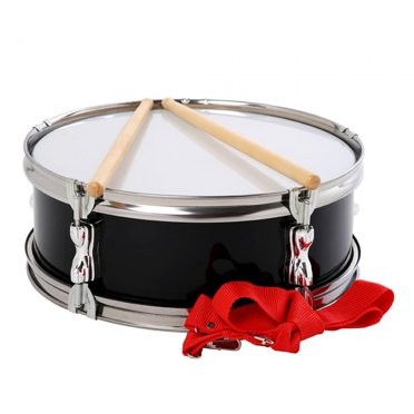 Xuanheng 13" Snare Drum Educational Toy Percussion Instrument for Children Teens Kids Black