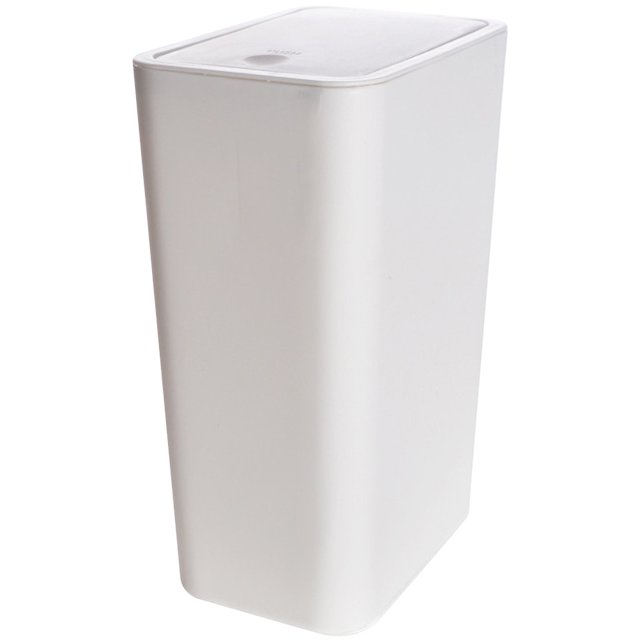 Milisten Small Trash Can with Lid Bathroom Kitchen Waste Basket Office Plastic Trash Can