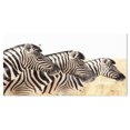 thumbnail image 2 of Zebras in A Row in Grassland - African Wall Art Print, 2 of 3