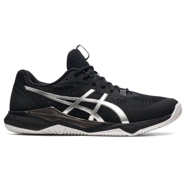 ASICS Chaussures de Sport d'Intérieur pour Hommes Gel-Tactic, 12.5, Noir/argent Pur