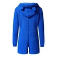 thumbnail image 4 of Combinaison Habillée Femme à Manches Longues à Capuche Combinaison Pyjama Décontractée Hiver Chaude Combinaison de Nuit Combinaisons et Barboteuses pour Femmes Décontractées en Liquidation, 4 of 5
