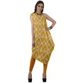 thumbnail image 3 of Moomaya Robe Kurti Sans Manches à une Épaule Imprimée pour Femmes, Vêtement de Créateur Boho pour Fête, 3 of 7