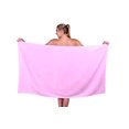 thumbnail image 2 of Puffy Cotton Grande Serviette de Plage en Coton Éponge Velours Serviette de Bain Douce - Rose, 2 of 8