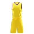 thumbnail image 1 of WEIYLL Ensembles de Tenue pour Filles Soccer Soccer Entraînement Équipe 2 Pcs Survêtement Sport Entraînement Mise en Forme Jaune Rentrée des Classes Tenues d'Automne Taille 9-10 Ans, 1 of 5