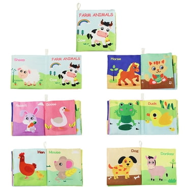 XZNGL Kid Cloth Book Infant Baby Intelligence Development Toy Cognize Books