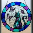 thumbnail image 1 of Fridja Clearance Under $5 Cats Stained Glass Window Hanging, 1 of 1