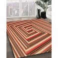 thumbnail image 3 of Ahgly Company Tapis d'Intérieur Lavable à la Machine, Carré, Transitionnel, Brun Sable Brun, Tapis de Zone, 3 Pieds Carré, 3 of 7