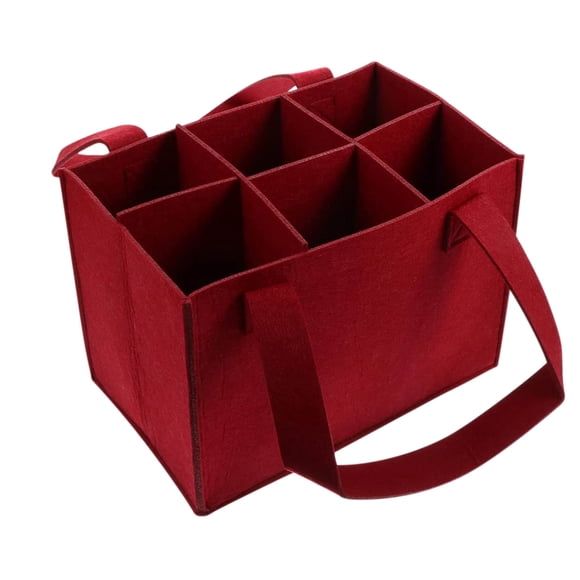 Danhjin Bottle Wine Cases Wine Cooler Bag 6 Bottle Wine Bag With Divider Travel Insulated Wine Carrying Case Cooler Tote Bag With Handle Great for Picnic Beach Days Party Insulated Storage Bags