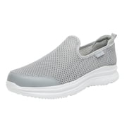 Mens Running Sneakers Fashion Summer Men Sneakers Breathable Mesh Shallow Mouth Slip On Lightweight Casual Shoes Male Shoes(Beige,11)