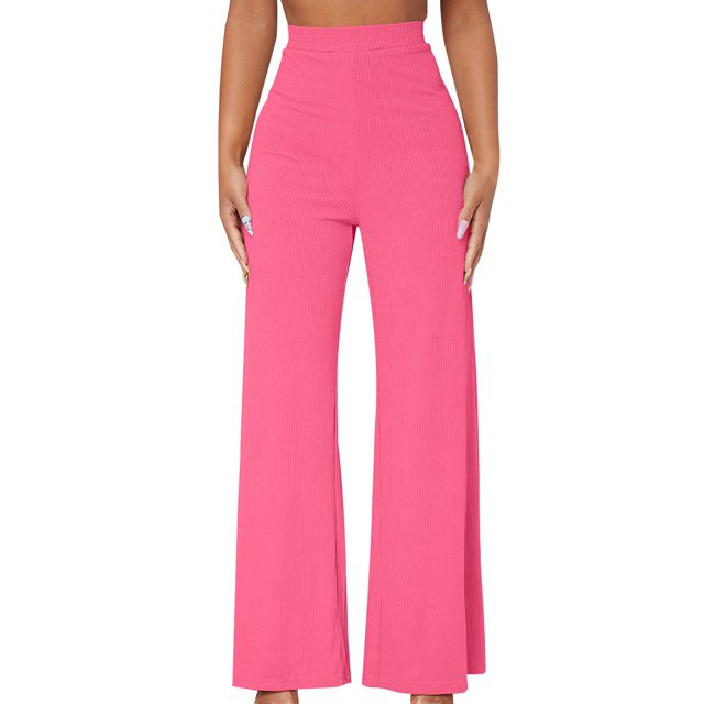 Timegard Pantalon Grand pour Femmes Taille Haute Élastique Extensible Automne Hiver Décontracté Ample Confortable