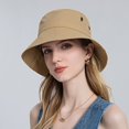 thumbnail image 2 of Women Sun Hat Wide Brim Protection Beach Hat Adjustable Bucket Hat Summer Hats, 2 of 4