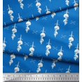thumbnail image 3 of Soimoi Poly Georgette Fabric Sword,Crossbone & Skull Halloween Print Fabric by The Yard 42 Inch Wide, 3 of 3