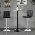 thumbnail image 4 of Gymax 3PCS Pub Table Set 24'' Round Bar Table & 2 Adjustable Bar Stools Black, 4 of 10