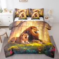 thumbnail image 1 of YST 7-Piece Lion Comforter Set Bed in a Bag, King Size, Polyester, 1 of 4