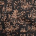 thumbnail image 1 of oneOone Viscose Chiffon Brown Fabric Asian Japanese Pattern Sewing Craft Projects Fabric Prints By Yard 42 Inch Wide, 1 of 4