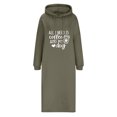 thumbnail image 4 of EGNMCR Robes de Fête pour Femmes Mode Femmes Imprimé Ample à Capuche Confortable Robe à Manches Longues, 4 of 4
