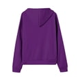 thumbnail image 5 of Mode Femme Uni Ample Amincissant à Capuche à Fermeture Éclair Chandail à Capuchon à Manches Longues Veste Chandails à Capuchon pour Femmes Chandails TG, 5 of 5