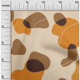 thumbnail image 2 of oneOone Silk Tabby Orange Fabric Abstract Organic Shape Sewing Craft Projects Fabric Prints By Yard 42 Inch Wide, 2 of 4