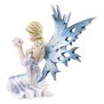 thumbnail image 4 of Ailes de Flocons de Givre Blond d'Hiver Fairy Tenant des Fleurs de Printemps Figurine, 4 of 6