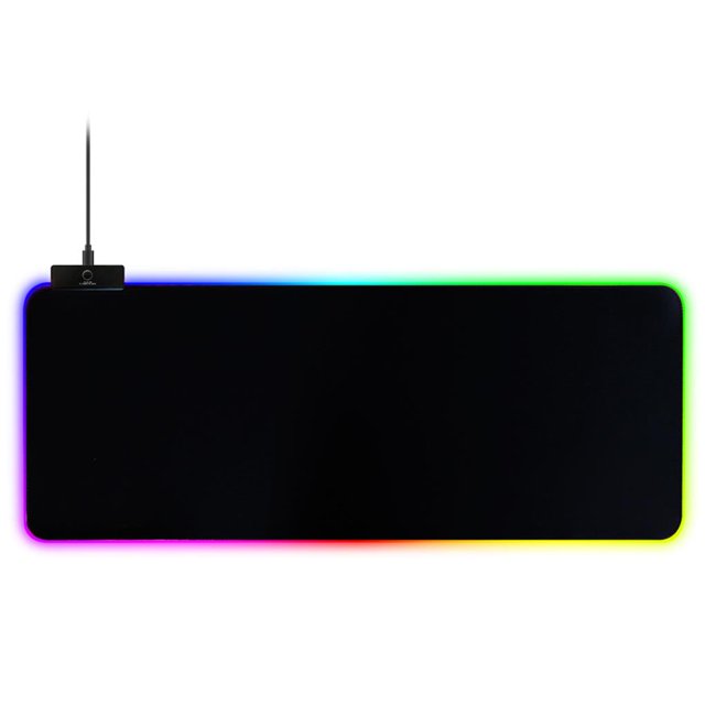 facefd Tapis de Souris Gaming RGB Coloré avec Éclairage LED pour PC Portable